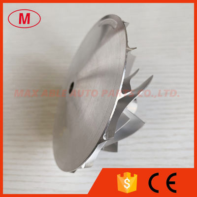 MP51 66.98/99.01mm 807575 7+7blades turbo aluminum 2618/milling/billet  compressor wheel