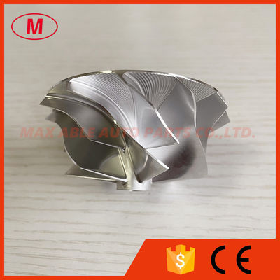 K16 5324-123-2202 49.52/61.98mm 6+6 blades high performance milling/aluminum 2618/billet compressor wheel