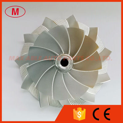 HX40 60.00/85.00mm 11+0 blades point milling high performance Turbocharger milling/Aluminum 2618/billet compressor wheel