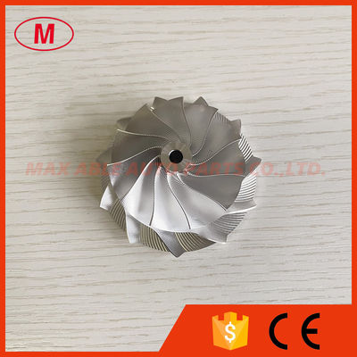 K04 11+0 blades 48.50/61.00mm Point Milling Snake Curve Performance Twisted Blade Design billet compressor wheel