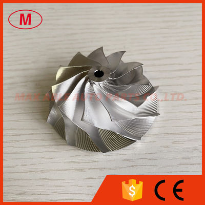 K04 11+0 blades 48.50/61.00mm Point Milling Snake Curve Performance Twisted Blade Design billet compressor wheel