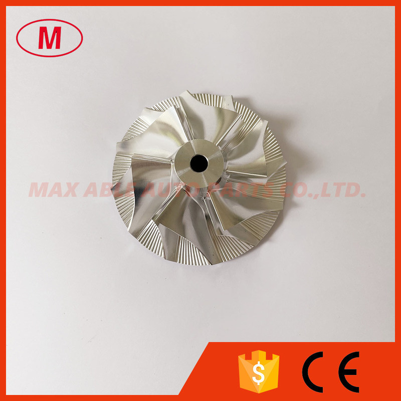 T04E 442293-0015 50.85/74.99mm 6+6 blades turbocharger aluminum 2618/milling/billet compressor wheel for 465225-0002