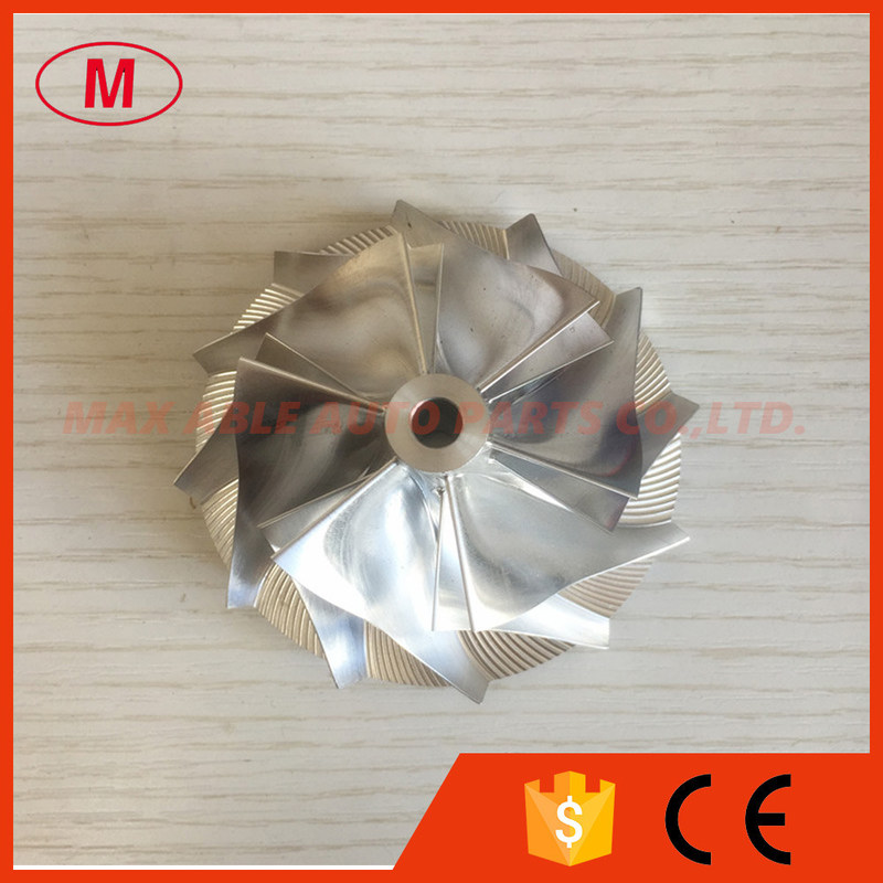 T04E 442476-0011 54.70/74.99mm 6+6 blades high performance turbocharger billet compressor wheel