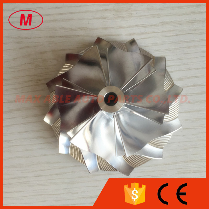 HX40 60.04/83.03mm 6+6 blades high performance turbocharger milling/aluminum 2618/billet compressor wheel