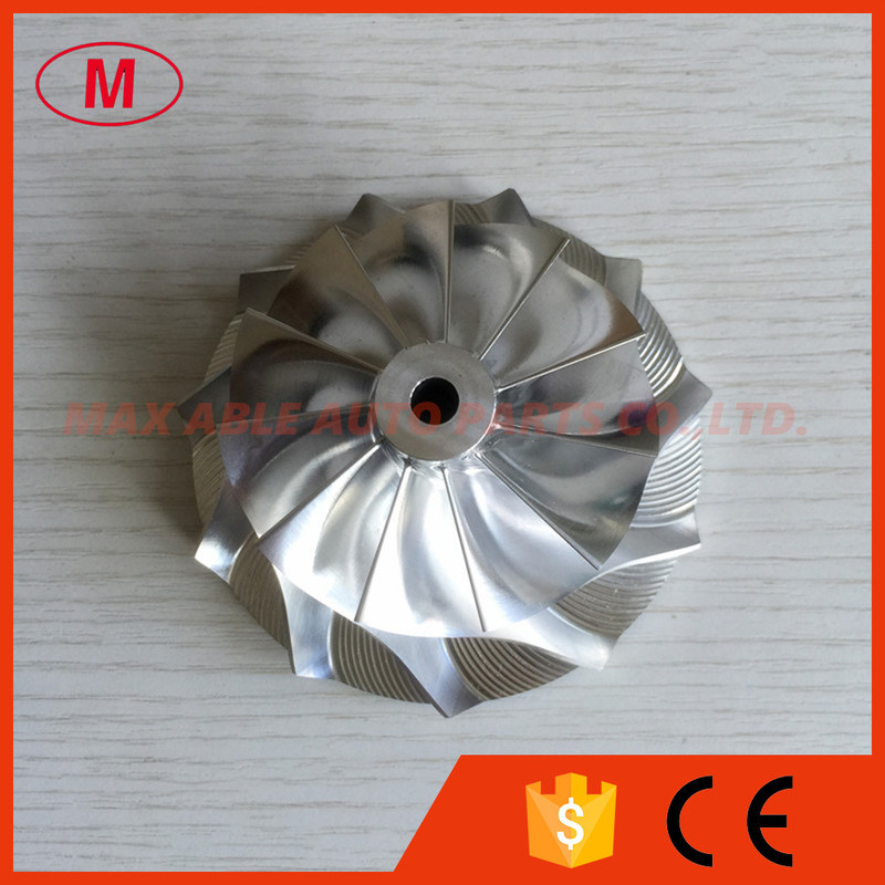 GT3582 451644-0005 61.33/82.00mm 11+0 blades cutback:6.0 aluminum 2618/milling/billet compressor wheel