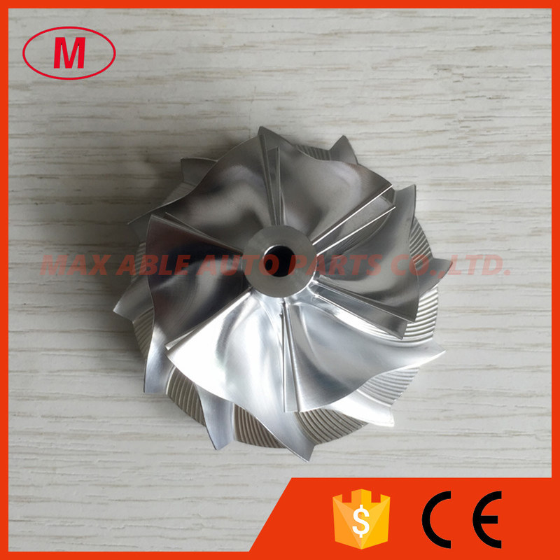GT15-25 47.56/61.98mm 6+6 blades turbocharger turbo aluminum 2618/billet compressor wheel