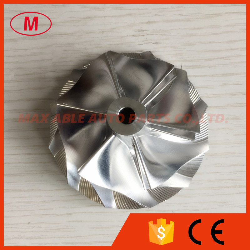 GTX3576 434292-0007/9 56.84/76.20mm 6+6 blades Turbo aluminum 2618/billet compressor wheel