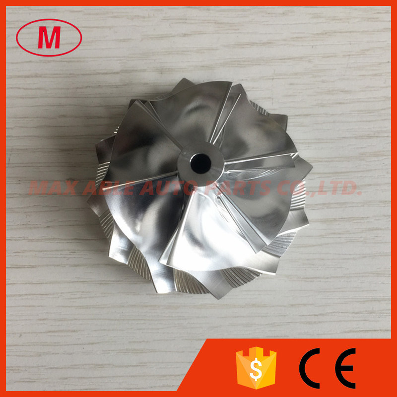 GT15-25 51.90/64.00mm 6+6 blades high performance turbo milling/aluminum 2618/billet compressor wheel