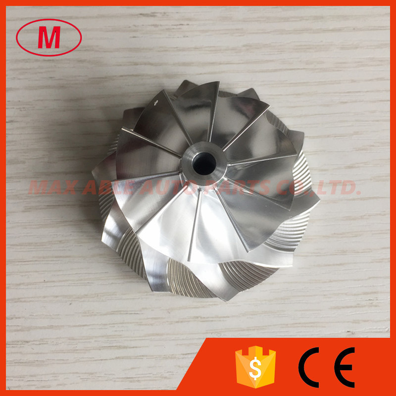 GT28 49.70/67.40mm 10+0 blades racing turbocharger milling/aluminum 2618/billet compressor wheel