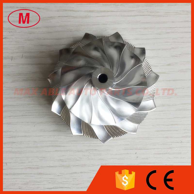 GT15-25 50.00/68.01mm 11+0blades performance point milling Snake Curve, milling/aluminum 2618/billet compressor wheel