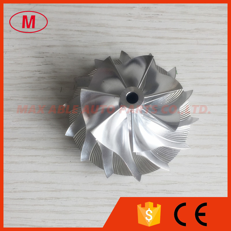 RHF5 45.00/61.98mm 7+7 blades high performance turbo turbocharger aluminum 2618/milling/billet compressor wheel