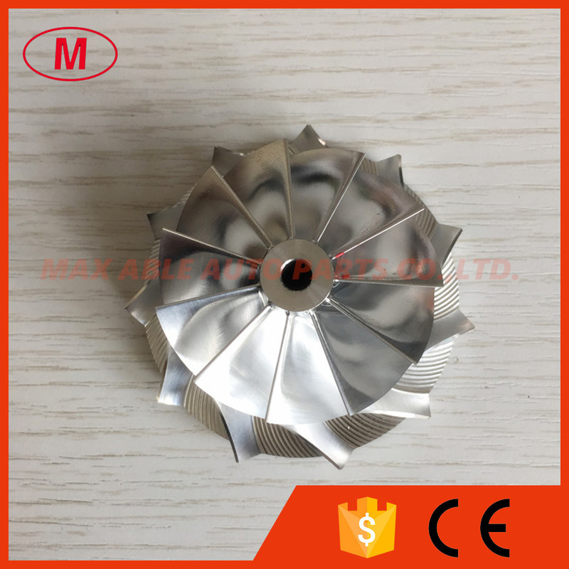 GT15-25 48.30/68.00mm 11+0 blades forward turbo milling/aluminum 2618/billet compressor wheel