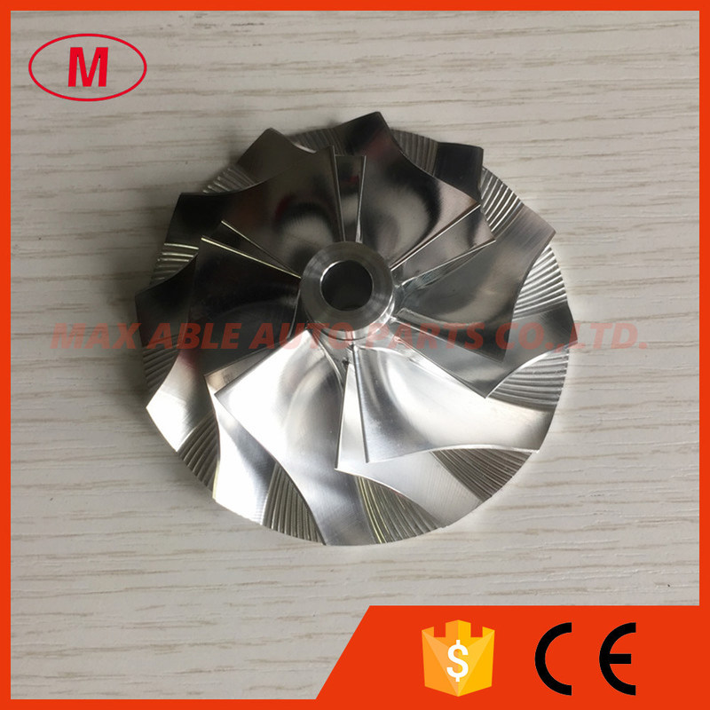 K23/3LD/KKK 3LDZ 5223-123-2005 53.50/80.00mm 6+6 blades milling/aluminum 2618/billet compressor wheel for 5222-988-3100