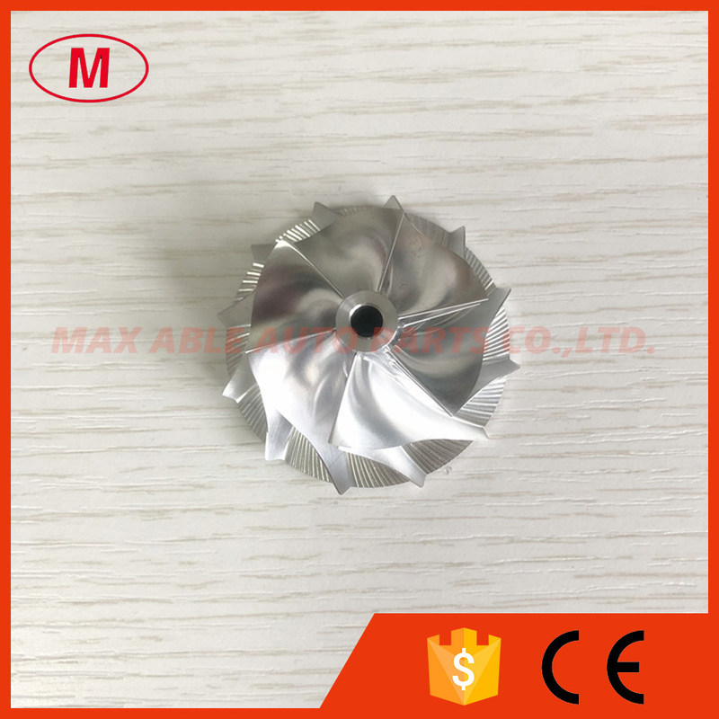 RHF3 34.24/45.00mm 6+6 blades high performance turbo milling/aluminum 2618/billet compressor wheel