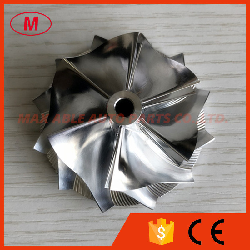 K04 48.00/60.00mm 6+6 blades high performance turbocharger milling/aluminum 2618/billet compressor wheel