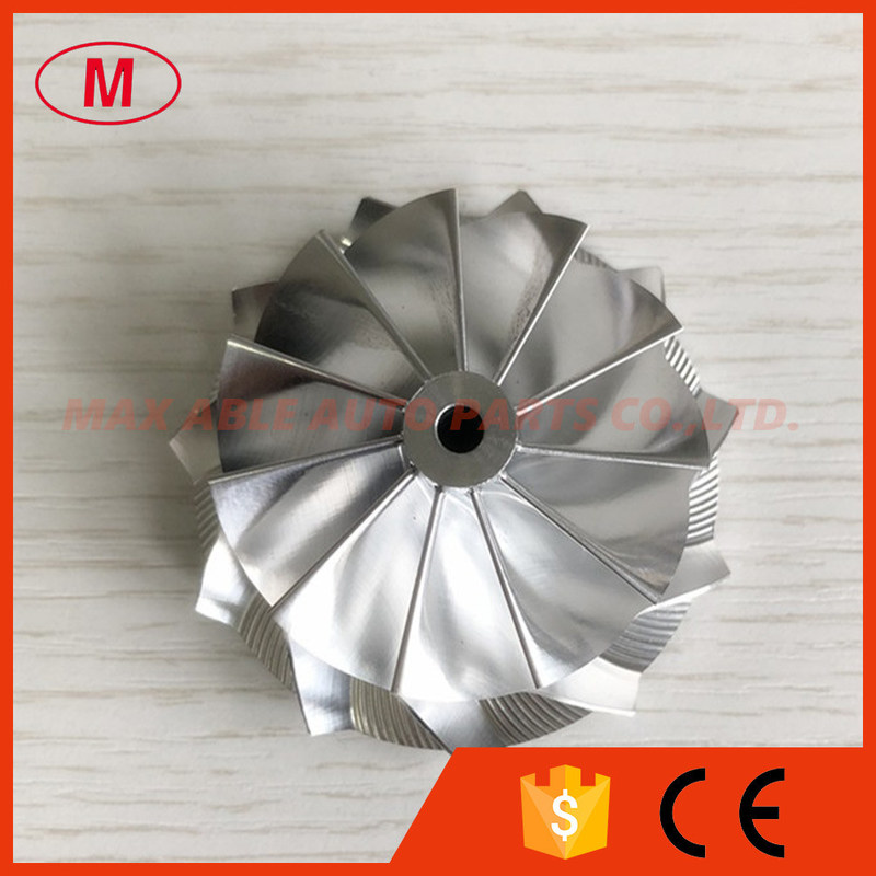 KP39 45.00/55.00mm 11+0 blades Turbo milling/aluminum 2618/billet compressor wheel