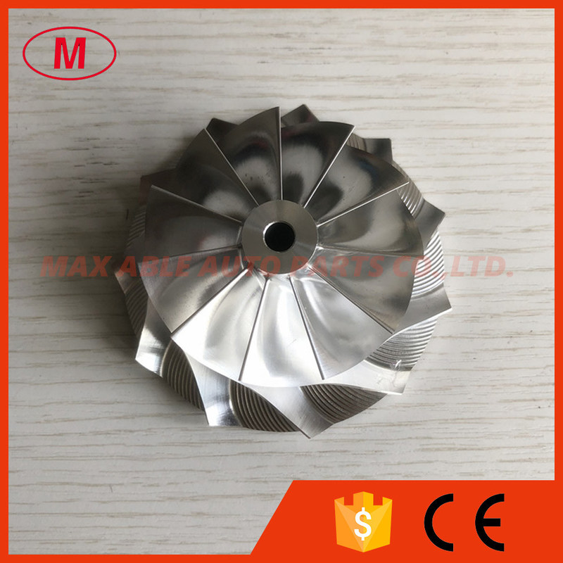 GT3582 451644-0005 61.33/82.00mm 11+0 blades cutback:0.0 Turbo aluminum 2618/milling/billet compressor wheel for racing