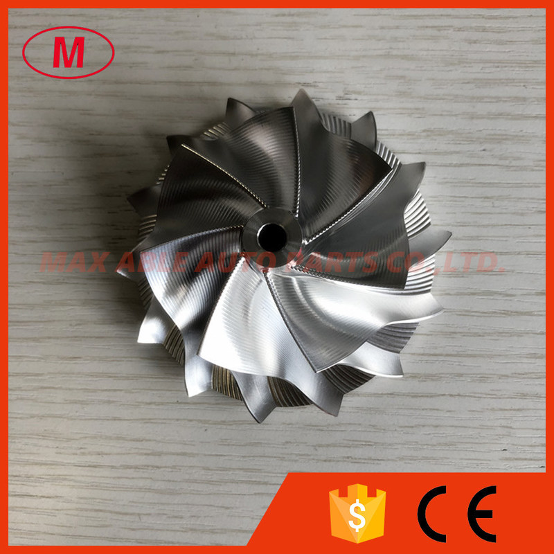 GT3582 62.70/82.00mm 7+7 blades Point milling high performance Turbo aluminum 2618/milling/billet compressor wheeL