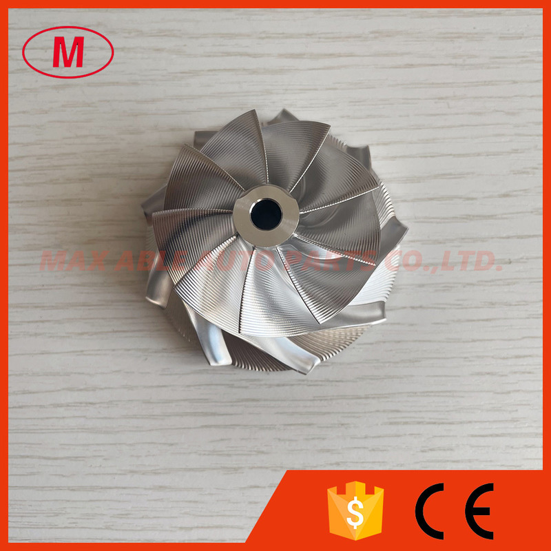 GT28 47.50/62.60mm 9+0 Blades Point Milling Turbocharger Milling/aluminum 2618/billet Compressor Wheel