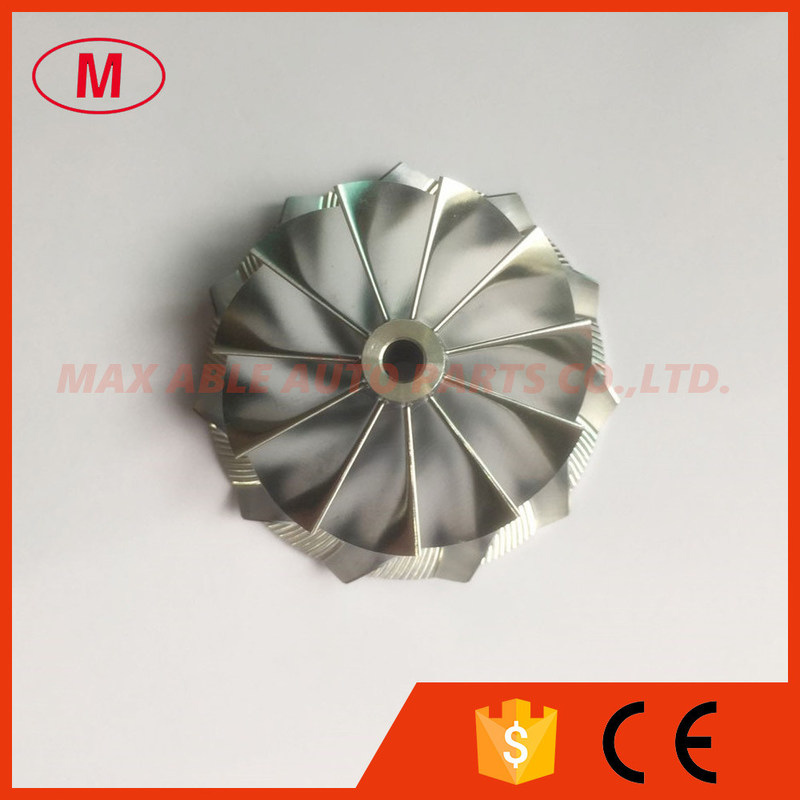 TD04HL 20T reverse 49189-x 11+0 blades 47.04/58.00mm Turbocharger milling/aluminum 2618/billet compressor wheel