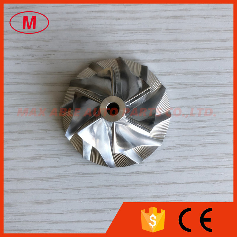 GT15-25 451584-0010 36.08/52.19mm 6+6 blades turbo milling/aluminum 2618/billet compressor wheel for 727265/727264