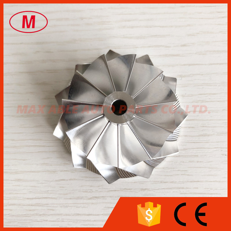 HT18 48.00/62.89mm 11+0 blades high performance milling/aluminum 2618/billet compressor wheel