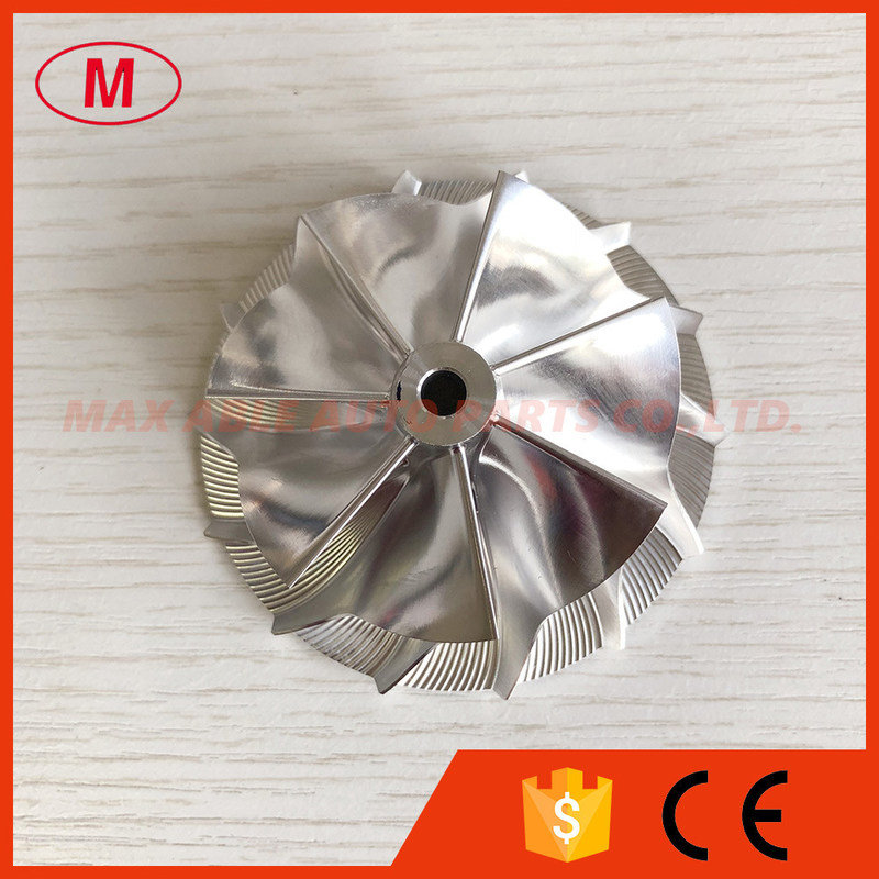 RHF5 reverse 54.50/70.00mm 7+7 blades High performance Turbo milling/aluminum 2618/billet compressor wheel