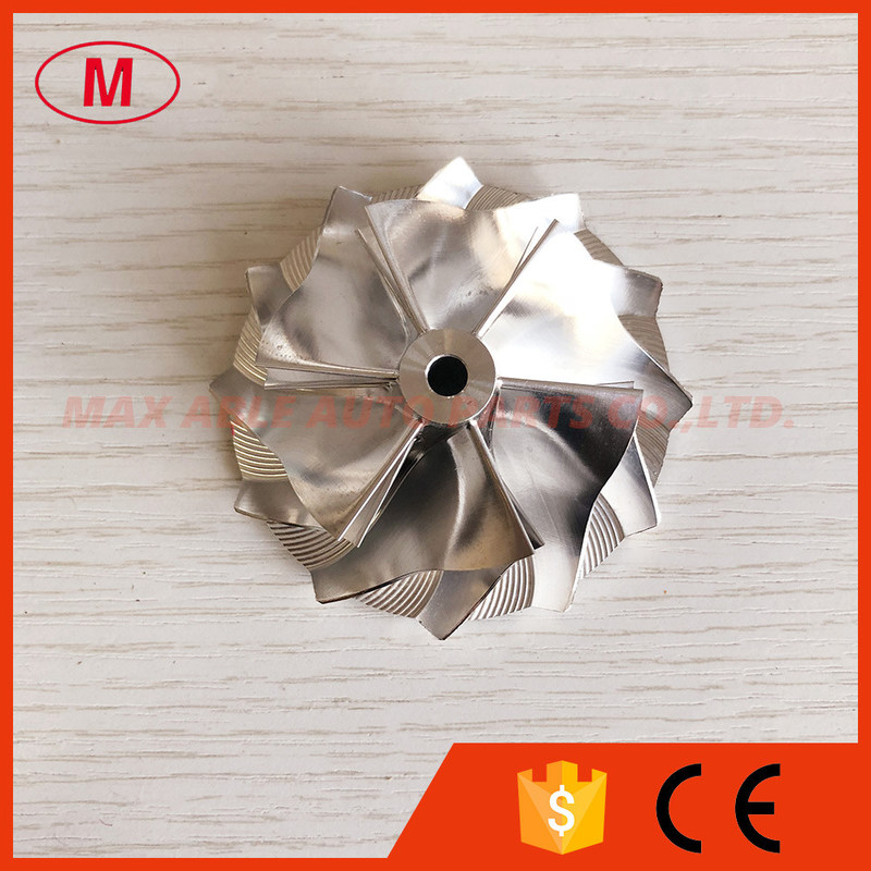 TD04 reverse 49.00/64.89mm 6+6 blades high performance Turbocharger milling/aluminum 2618/billet compressor wheel