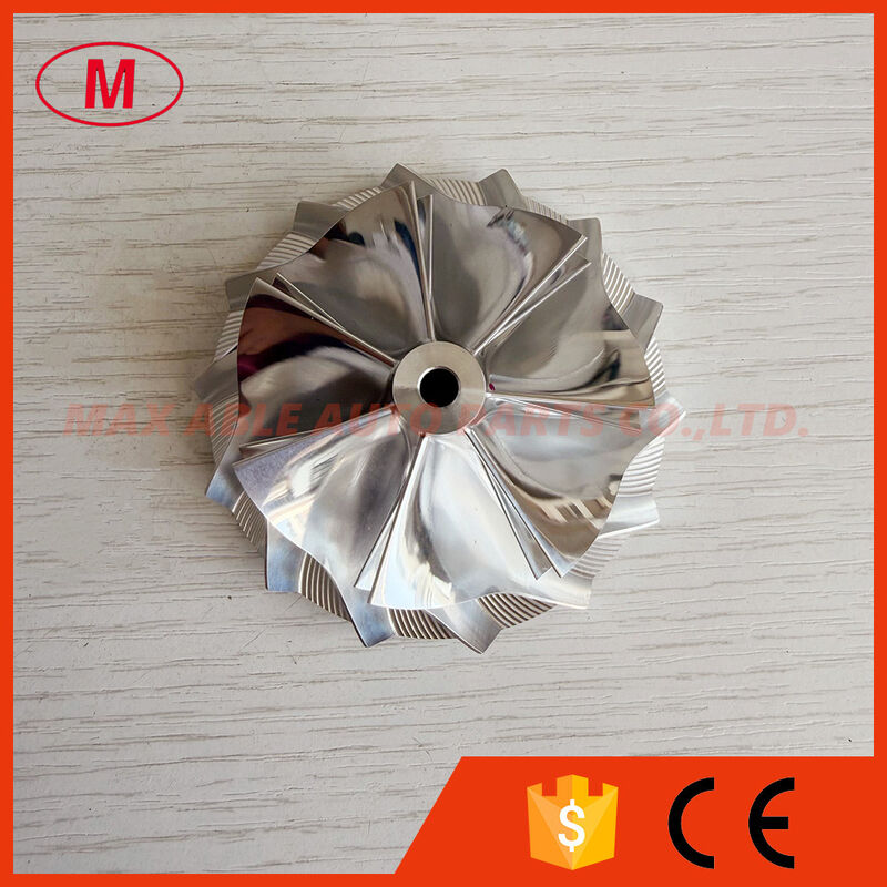 K04 53.00/68.00mm 7+7 blades forward turbo milling/aluminum 2618/billet compressor wheel