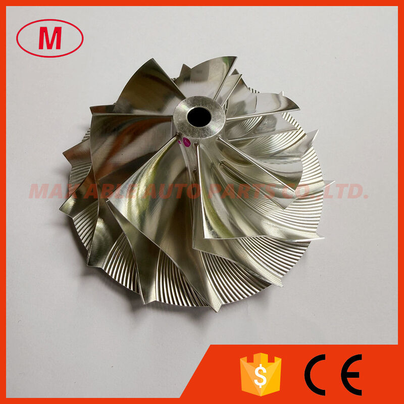 T04S 62.30/86.15mm 7+7 blades High performance turbo aluminum 2618/milling/billet compressor wheel for racing