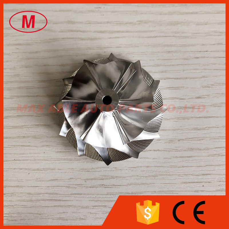 GT12 6+6 blades 41.40/55.00mm high performance turbocharger milling/aluminum 2618/billet compressor wheel