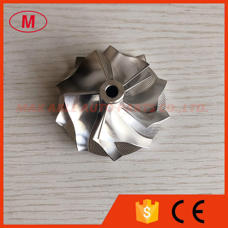TB25 46.52/60.13mm 5+5blades high performance collar diameter:14mm turbo milling/aluminum 2618/billet compressor wheel