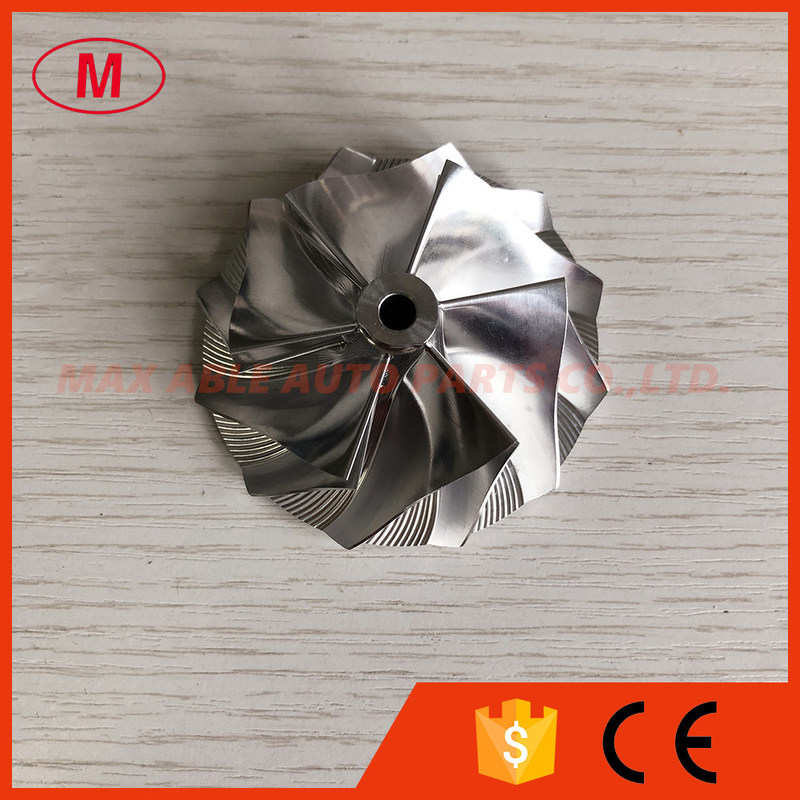 TD04HL reverse 47.10/63.40mm 6+6 blades turbo milling/aluminum 2618/billet compressor wheel