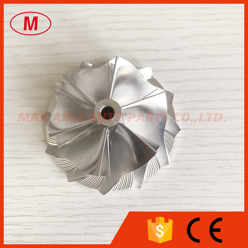 RHF5 47.00/60.50mm 6+6 blades reverse high performance thick blades turbo milling/aluminum 2618/billet compressor wheel