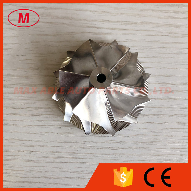 GT15-25 49.50/63.00mm 6+6 blades high performance turbocharger milling/aluminum 2618/billet compressor wheel
