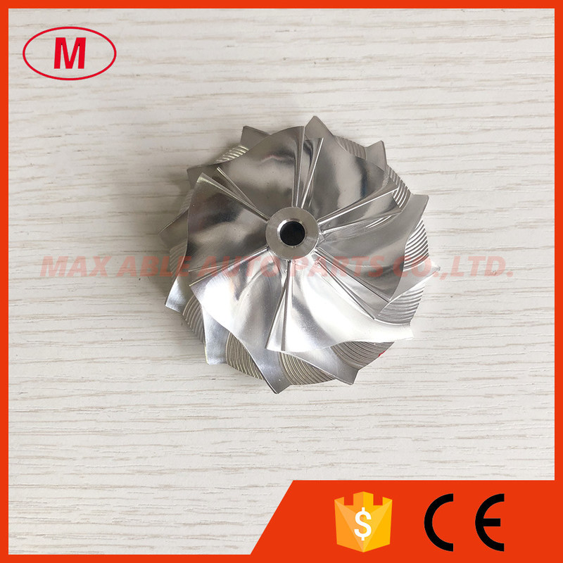 CT26 52.56/68.00mm 6+6 Blades high performance milling/aluminum 2618/billet compressor wheel