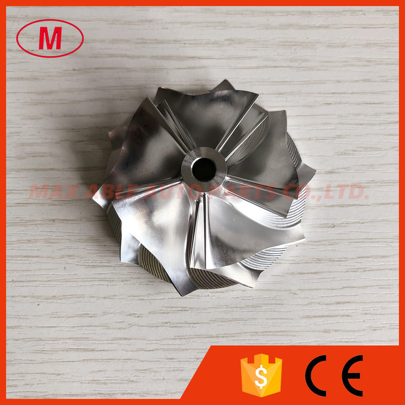 RHF5HB 49.62/61.98mm 5+5 blades high performance Turbocharger milling/aluminum 2618/Billet compressor wheel