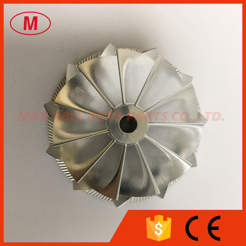 TD04H reverse 44.47/56.00mm 11+0 blades high Performance turbo milling/aluminum 2618/billet compressor wheel