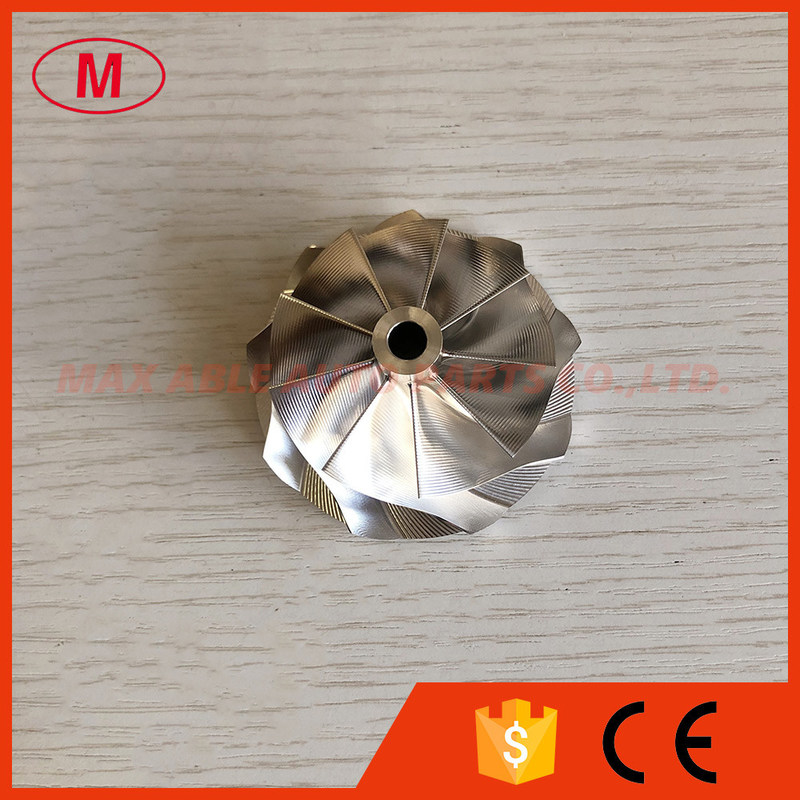 G25-550 48.35/60.00mm 9+0 Blades Point milling turbo aluminum 2618/Milling/billet compressor wheel for 871389-5004S