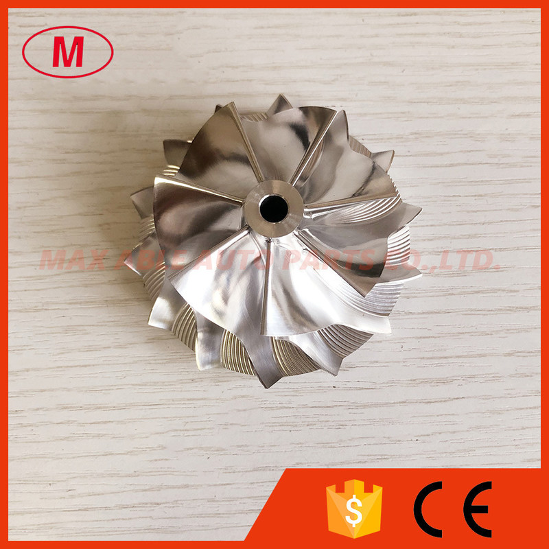 RHF55 54.64/70.98mm 7+7 blades high performance Turbo aluminum 2618/milling/ Billet compressor wheel