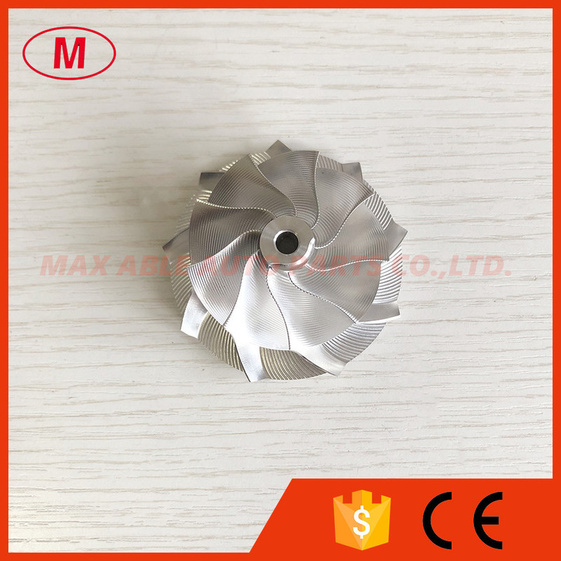 GT15-25 47.00/61.98mm 9+0 blades Point milling snake curve Turbo milling/aluminum 2618/billet compressor wheel