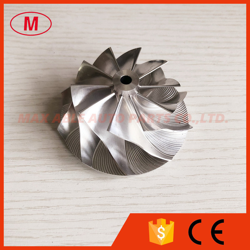 GT15-25 49.70/67.40mm 10+0 blades turbo milling/aluminum 2618/billet compressor wheel