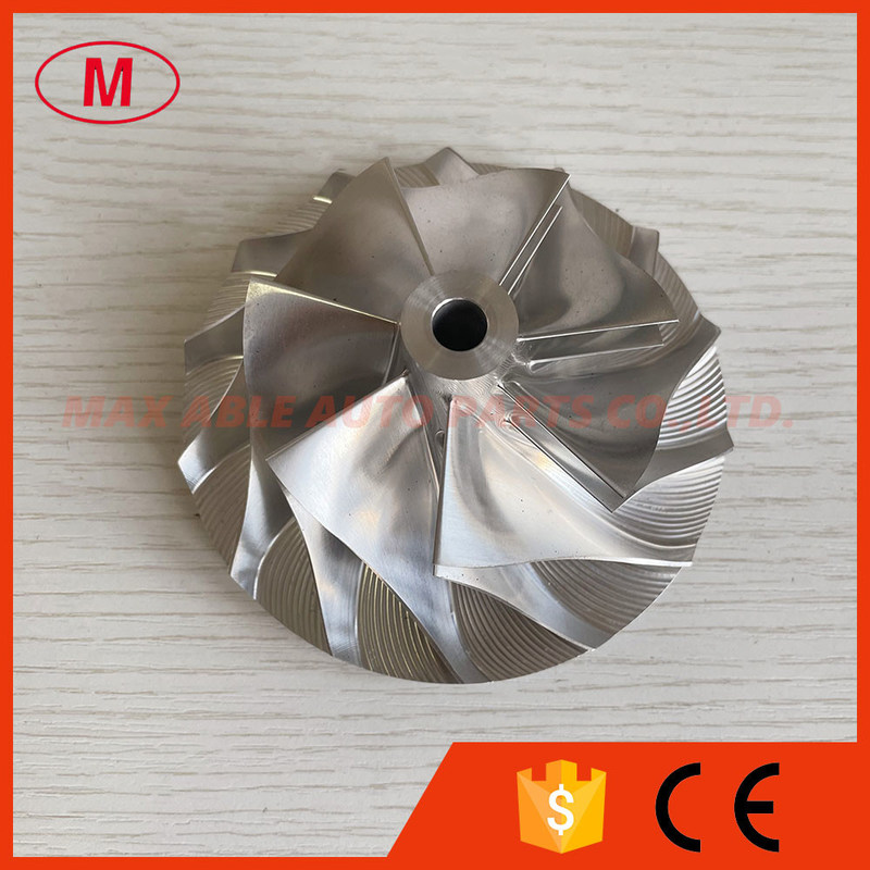 MP51 66.98/99.01mm 807575 7+7blades turbo aluminum 2618/milling/billet  compressor wheel