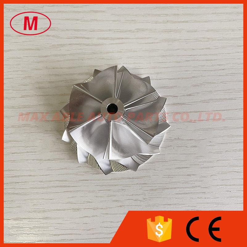 K16 5324-123-2202 49.52/61.98mm 6+6 blades high performance milling/aluminum 2618/billet compressor wheel